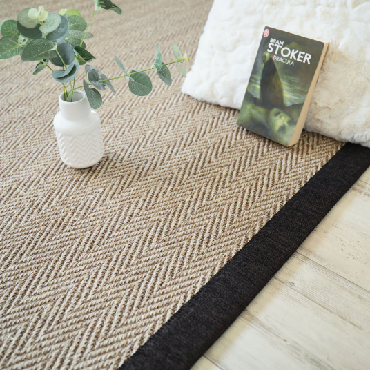 Maya - Beige - Ganse Chenille - Brun chiné