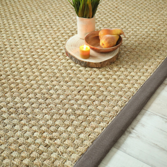 Tapis sur mesure jonc de mer Chennai natté 4x4