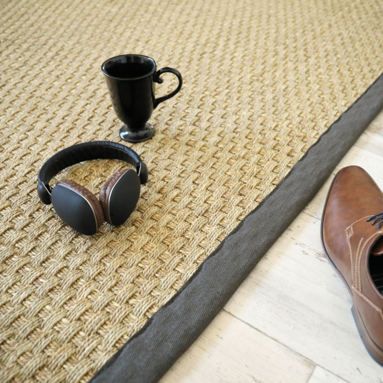 Tapis sur mesure Jonc de mer Paro fin natté
