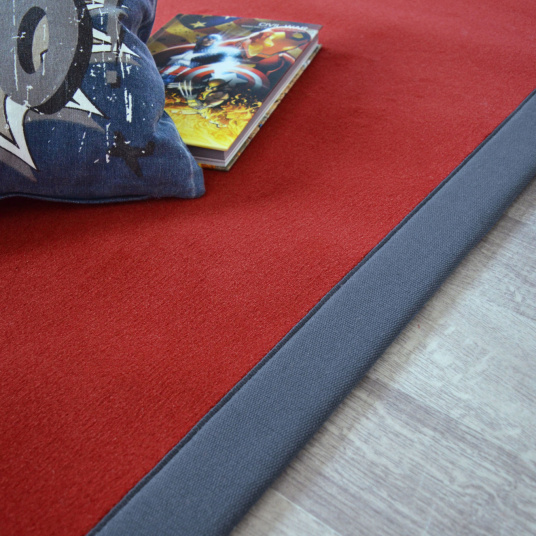 Loft - Rouge - Ganse coton - bleu
