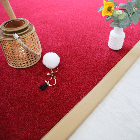 Manège - Rouge - Ganse coton - beige