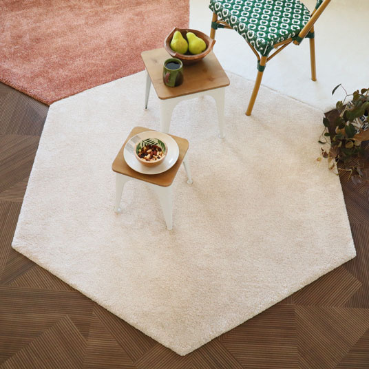 Tapis sur mesure doux poils longs - Touch beige clair