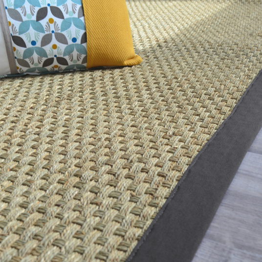 Tapis sur mesure Jonc de mer Paro fin natté
