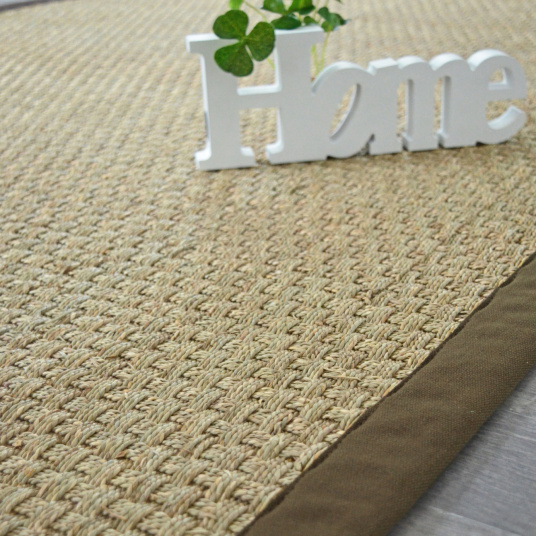 Tapis sur mesure Jonc de mer Paro fin natté