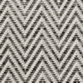 Tapis sur mesure tissé plat Java chevron blanc