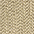 Tapis sur mesure Sisal Veracruz Chevron blanchi