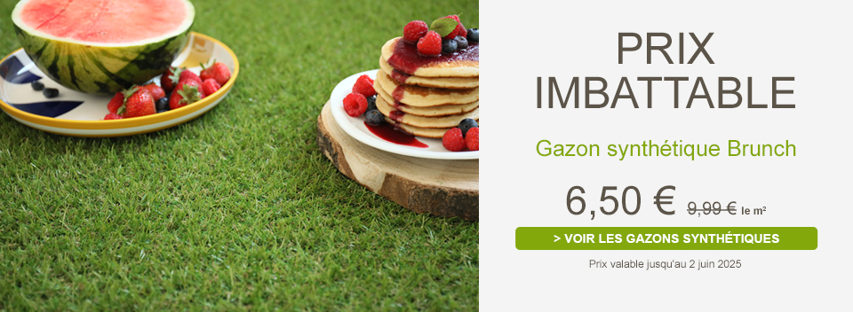 Gazon synthétique prix imbattable